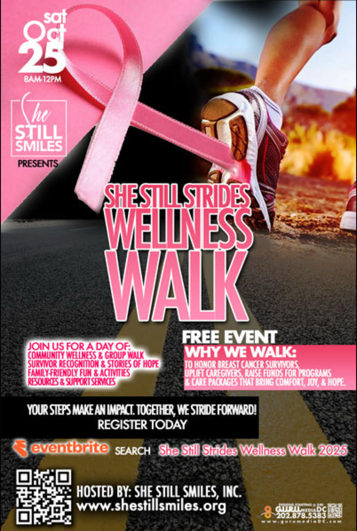 She Still Strides Wellness Walk flyer